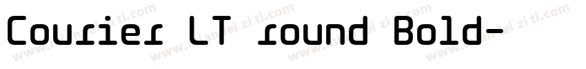 Courier LT round Bold字体转换